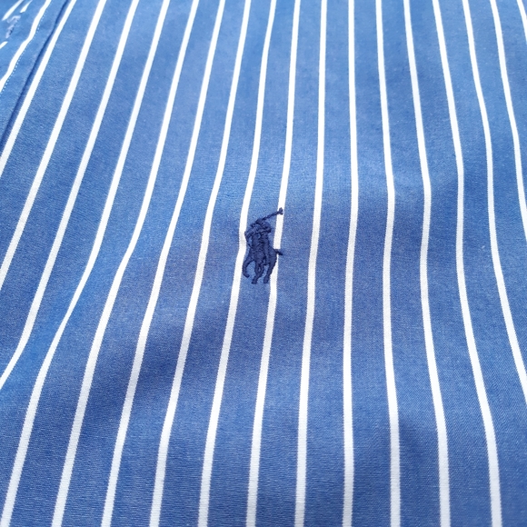 Vintage Ralph Lauren Golf Blake striped short-sleeved button down shirt - Picture 3 of 4